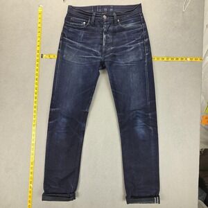 3sixteen Jeans Mens 29x32 Blue Selvedge CT-120x 14.5oz Raw Whiskers Honeycomb
